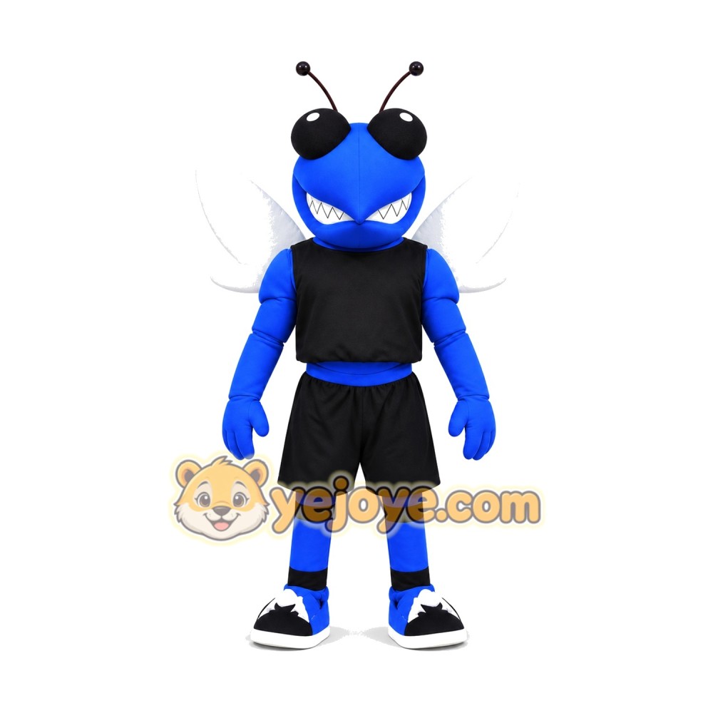 Blue Hornet Mascot Costume Blue Hornet Mascot Costume