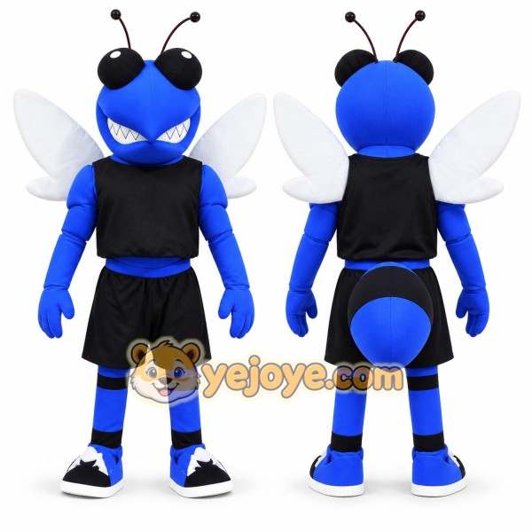 Blue Hornet Mascot Costume