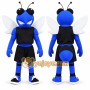 Blue Hornet Mascot Costume