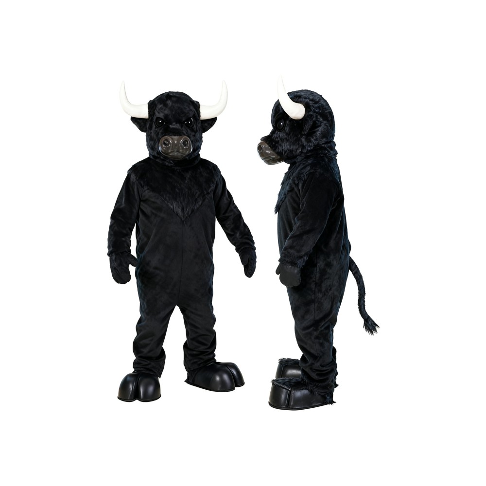 Black Bull Mascot Costume