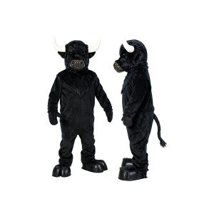 Black Bull Mascot Costume