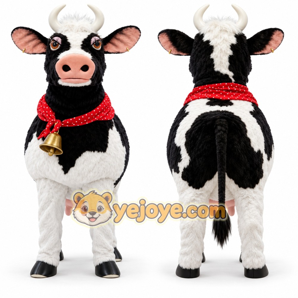 Realistic Cow Mascot Costume Realistic Cow Mascot Costume