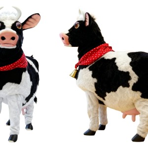 Realistic Cow Mascot Costume