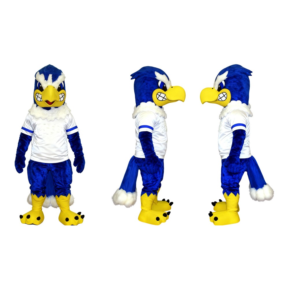 Fierce Blue Eagle Mascot Costume