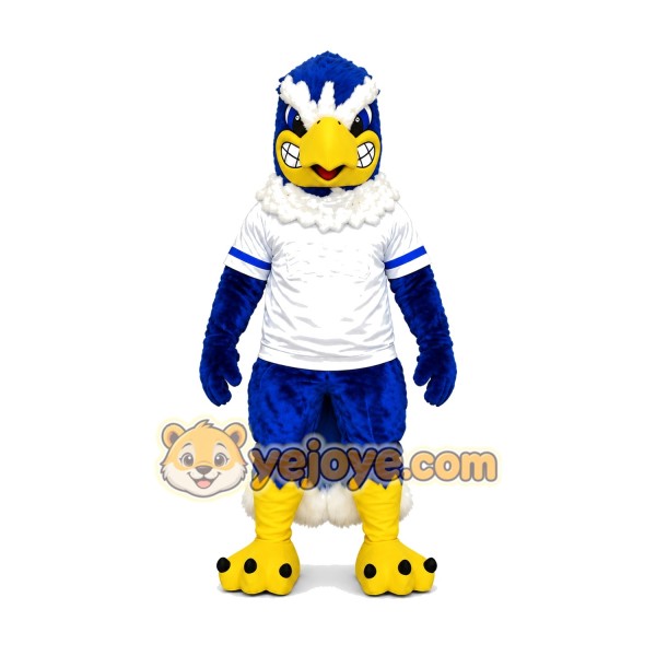 Fierce Blue Eagle Mascot Costume