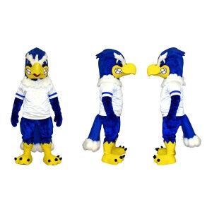 Fierce Blue Eagle Mascot Costume