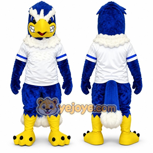 Fierce Blue Eagle Mascot Costume