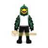 Green Hawk Mascot Costume