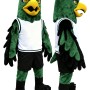 Green Hawk Mascot Costume