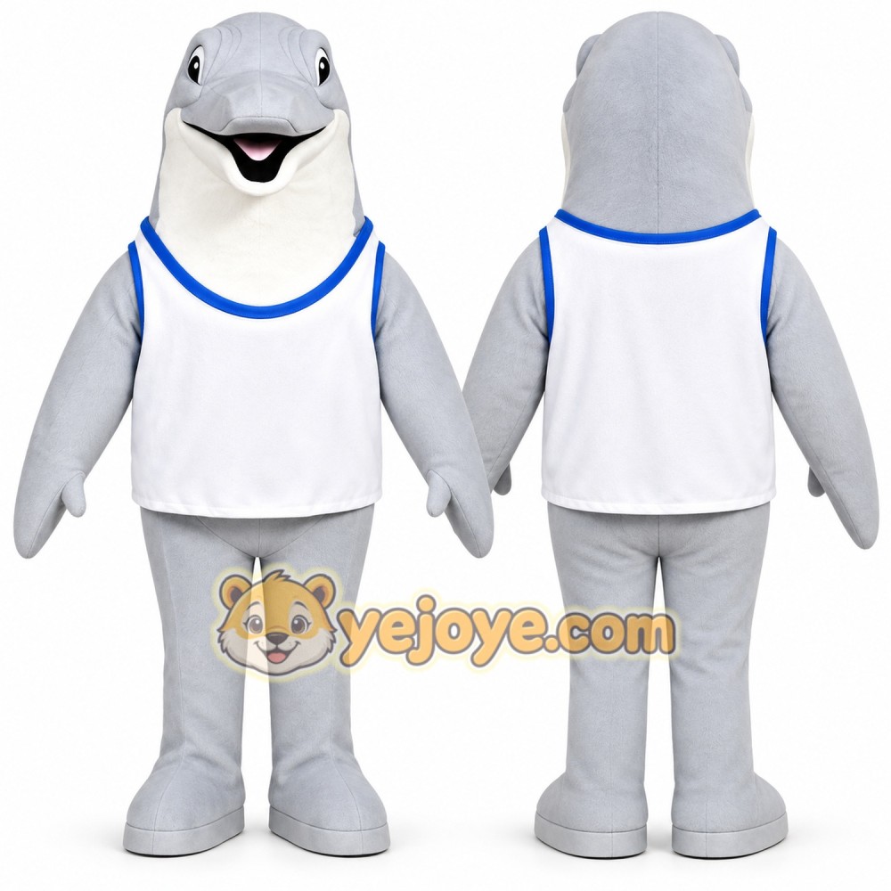 Realistic Dolphin Mascot Costume Realistic Dolphin Mascot Costume