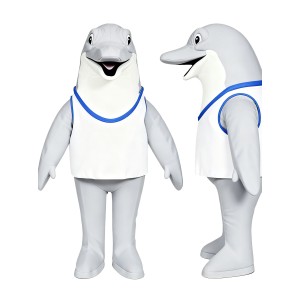 Realistic Dolphin Mascot Costume