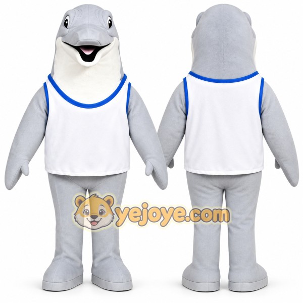 Realistic Dolphin Mascot Costume