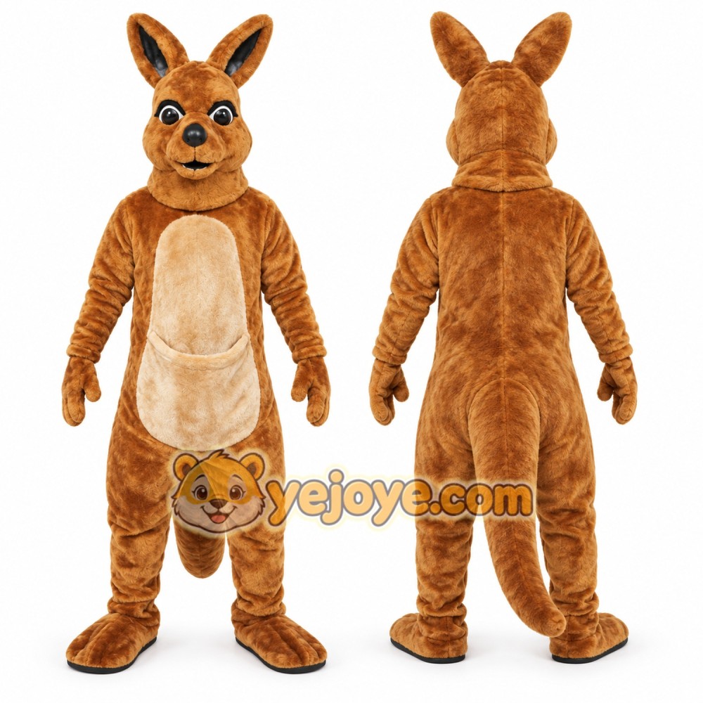 Realistic Kangaroo Mascot Costume Realistic Kangaroo Mascot Costume