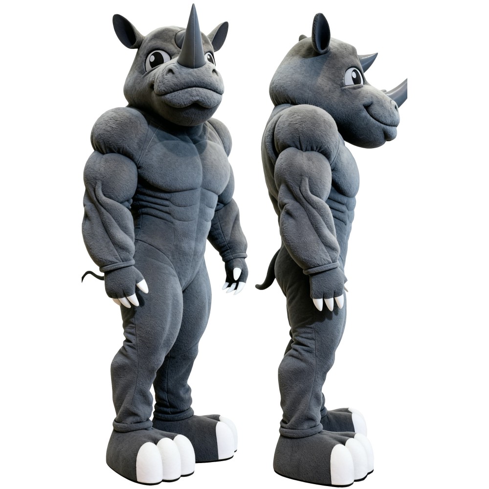 Rhino Mascot Costume