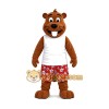 Happy Beaver Mascot Costume Happy Beaver Mascot Costume