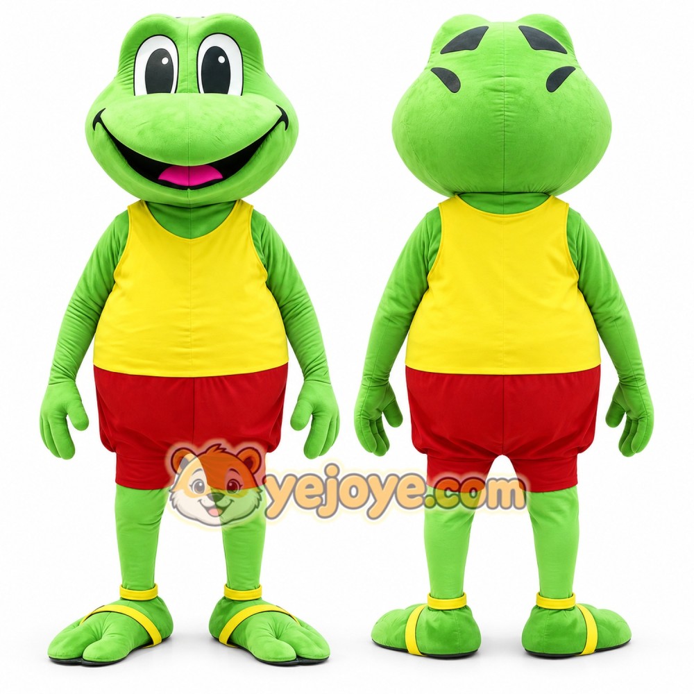 Happy Frog Mascot Costume Happy Frog Mascot Costume