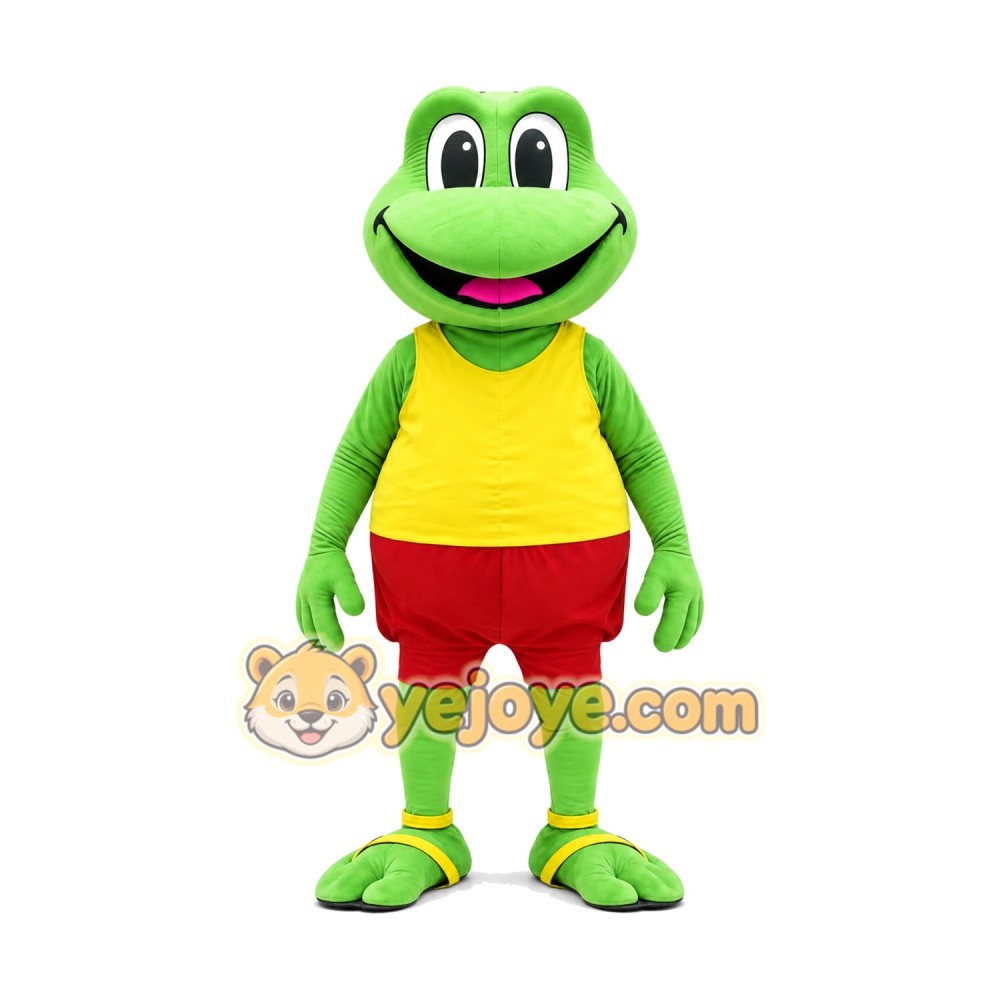 Happy Frog Mascot Costume Happy Frog Mascot Costume