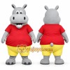 Happy Hippo Mascot Costume Happy Hippo Mascot Costume