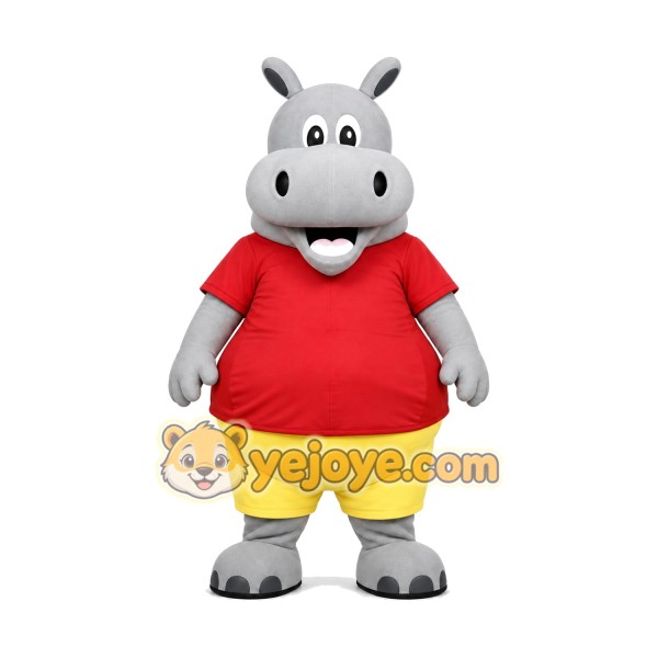 Happy Hippo Mascot Costume