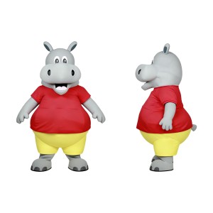 Happy Hippo Mascot Costume