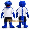 Sport Blue Crocodile Mascot Costume