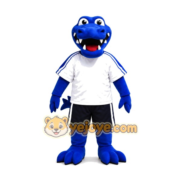 Sport Blue Crocodile Mascot Costume Sport Blue Crocodile Mascot Costume