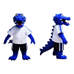 Sport Blue Crocodile Mascot Costume