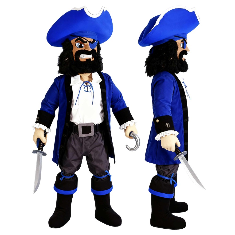 Realistic Pirate Mascot Costume