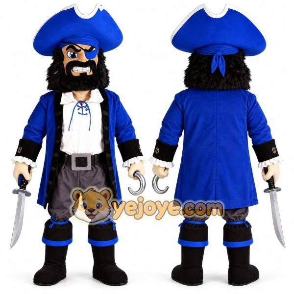 Realistic Pirate Mascot Costume