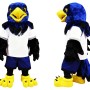 Blue Hawk Mascot Costume