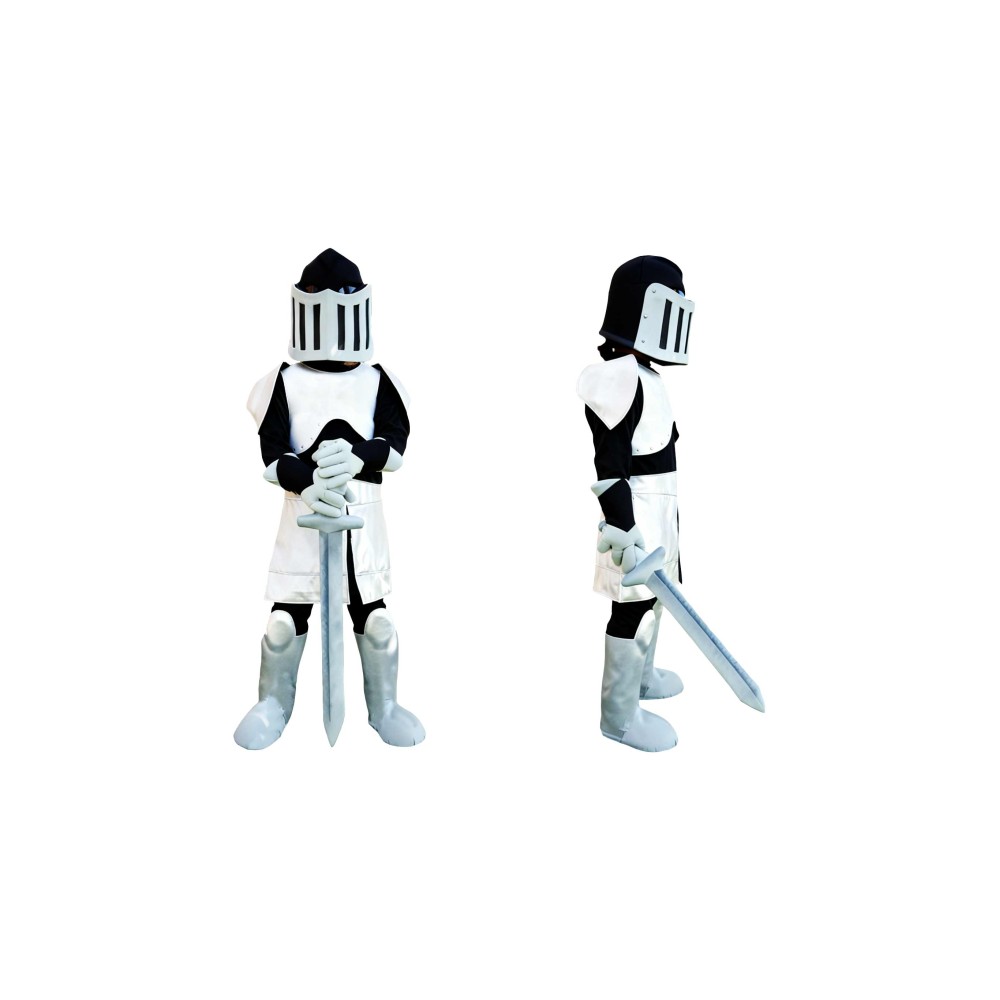 White Knight Mascot Costume