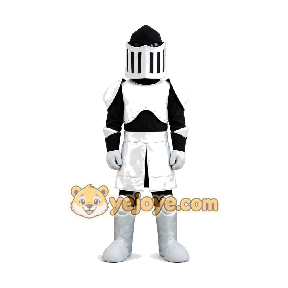 White Knight Mascot Costume White Knight Mascot Costume