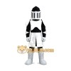 White Knight Mascot Costume White Knight Mascot Costume