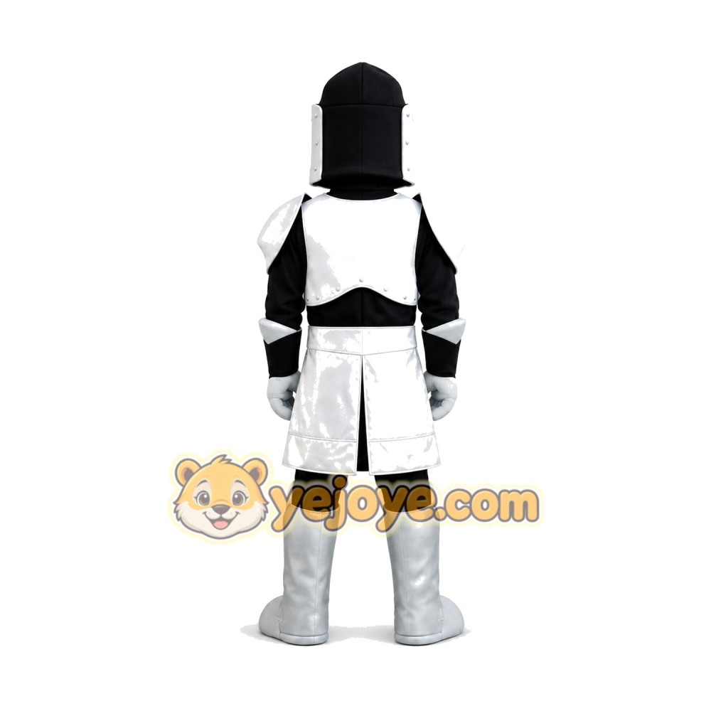 White Knight Mascot Costume White Knight Mascot Costume