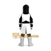 White Knight Mascot Costume White Knight Mascot Costume