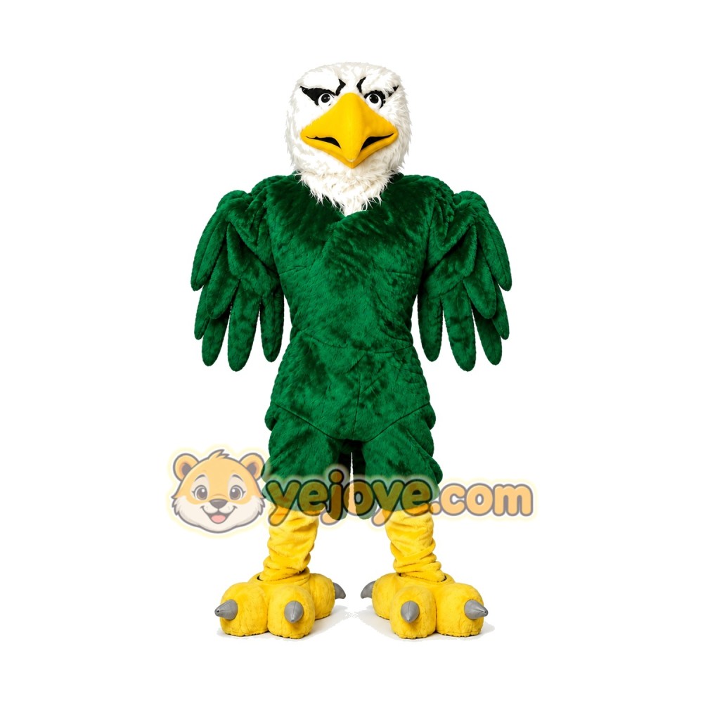 Green Eagle Mascot Costume Green Eagle Mascot Costume