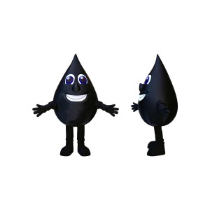 Black Oil Mascot Costume