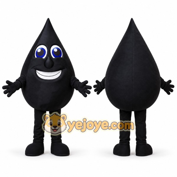 Black Oil Mascot Costume