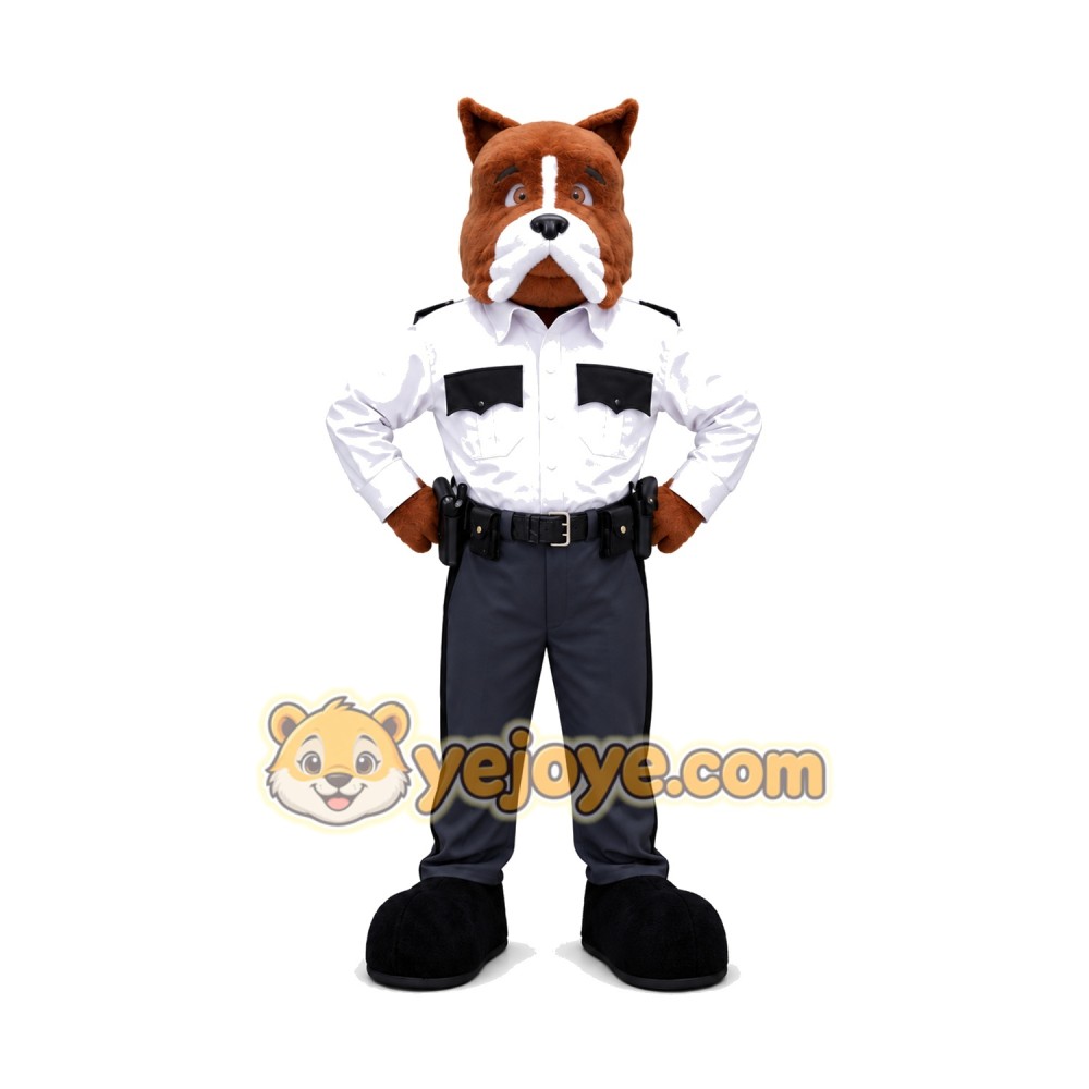 Police Bulldog Mascot Costume Police Bulldog Mascot Costume