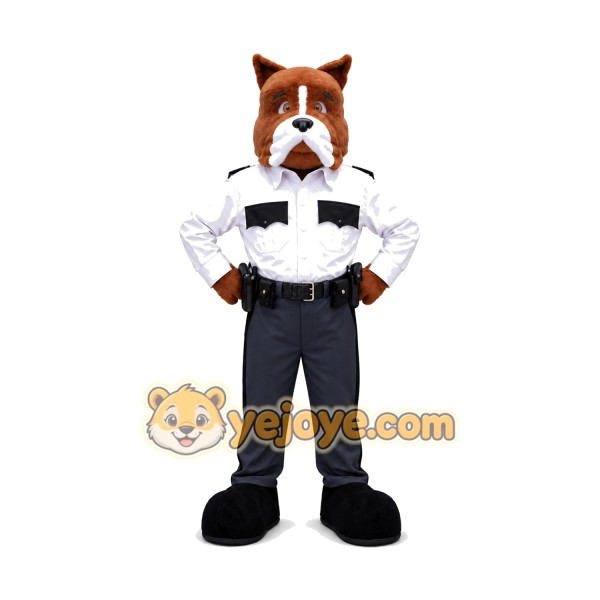Police Bulldog Mascot Costume