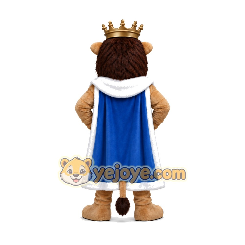 King Lion Mascot Costume King Lion Mascot Costume