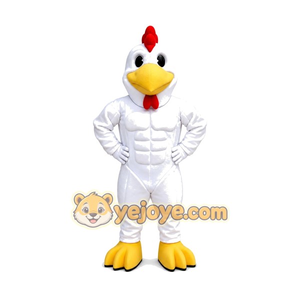 Muscle Rooster Mascot Costume Muscle Rooster Mascot Costume