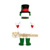 Christmas Snowman Mascot Costume Christmas Snowman Mascot Costume