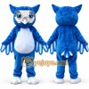 Blue Lightweight Owl Mascot Costume Blue Lightweight Owl Mascot Costume