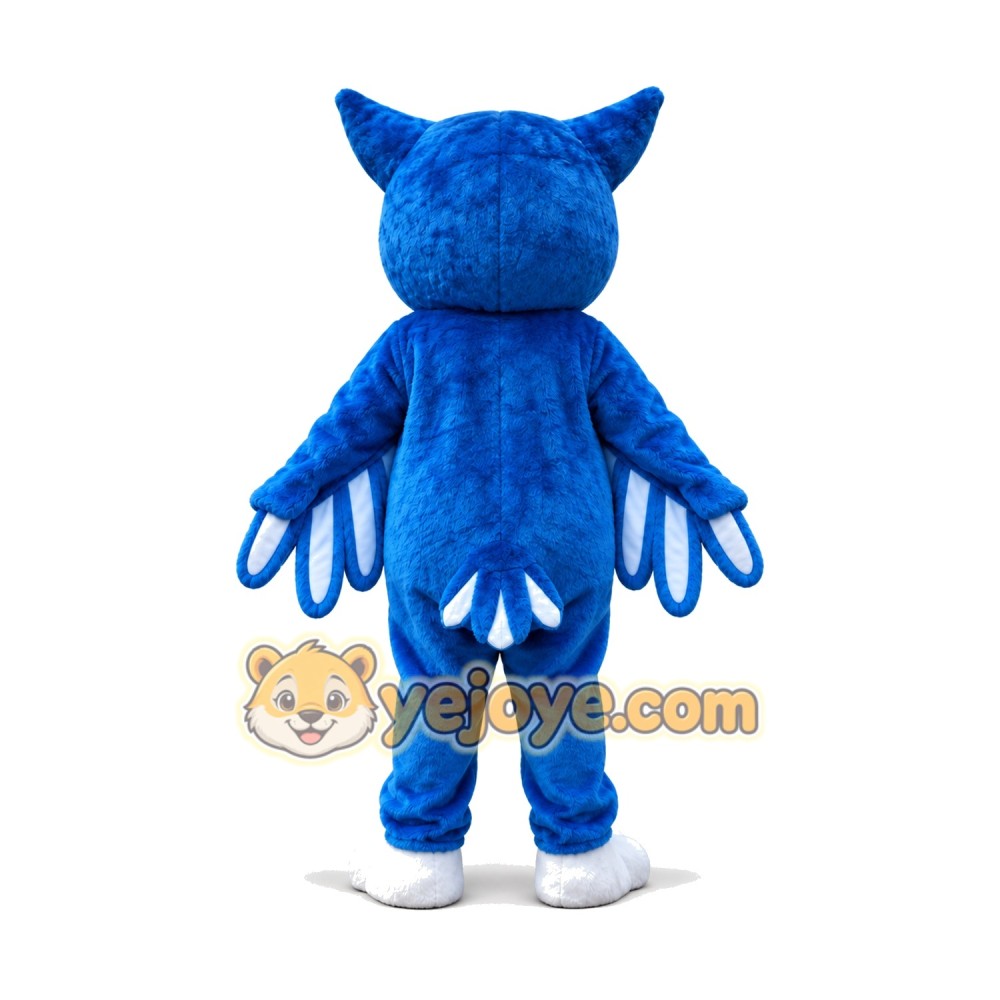 Blue Lightweight Owl Mascot Costume Blue Lightweight Owl Mascot Costume
