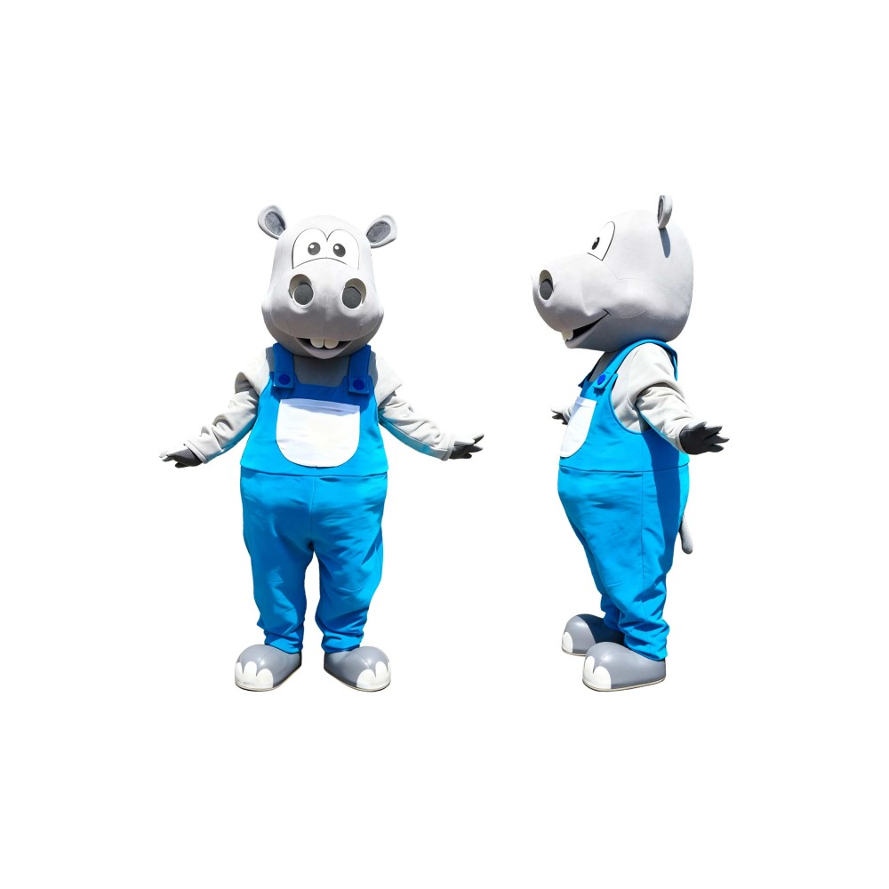 Happy Hippo Mascot Costume
