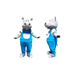 Happy Hippo Mascot Costume