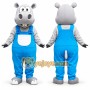Happy Hippo Mascot Costume