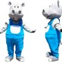 Happy Hippo Mascot Costume