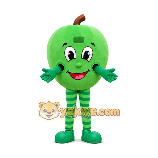 Green Apple Mascot Costume